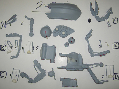 These are the 3D printed maquette parts for the Two-Cat Character featured in Disney's Mars Needs Moms.