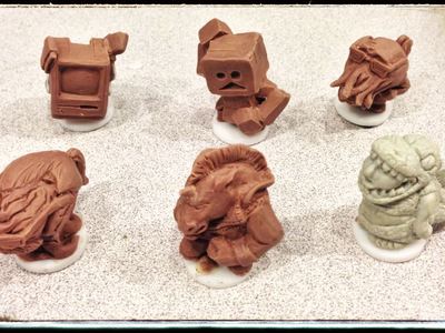 We desinged and sculpted these game pieces, then tested them for mass manufacturing.	