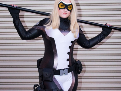 This Mockingbird uniform worn by Lauren Matesic was created for Marvel Becoming by Castle Corsetry. https://youtu.be/Juib-84lBnw	