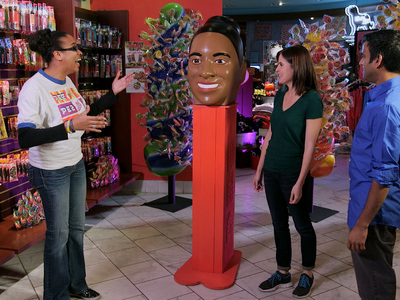 Here is the large PEZ head, completed vacuum form, painted and assembled, as featured on SuperFan Builds. 	